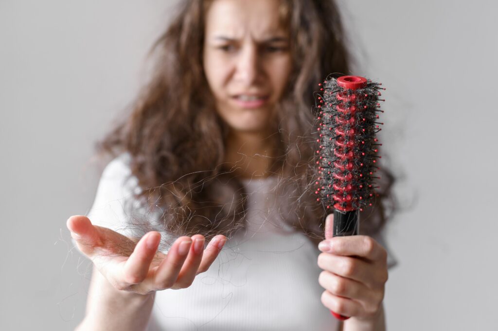 female hair fall