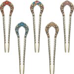 Waydress 5 Pcs Vintage Hair Fork French Hair Pin