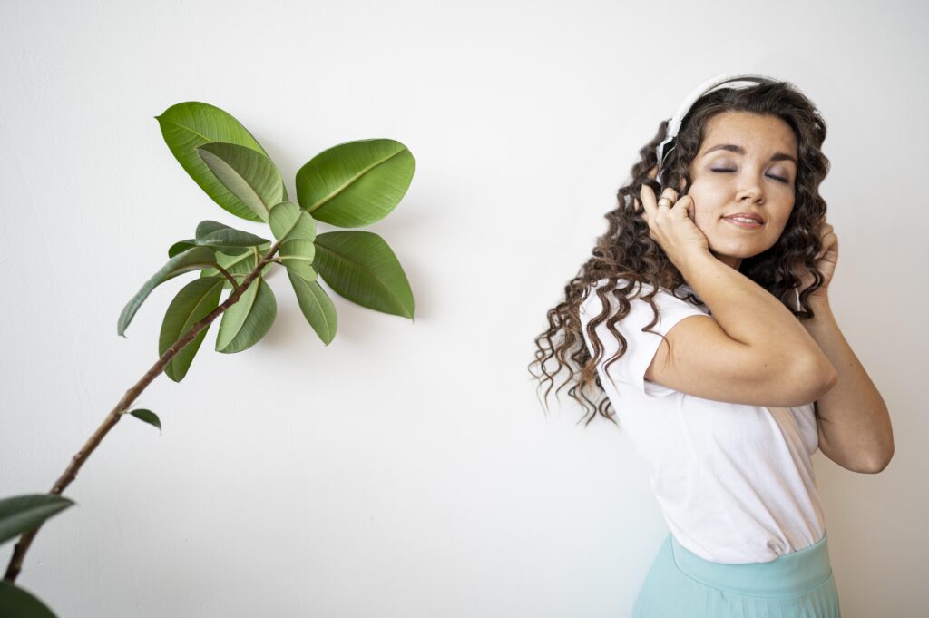 Curly Hair Growth of women