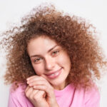 Frosted Tips Curly Hair